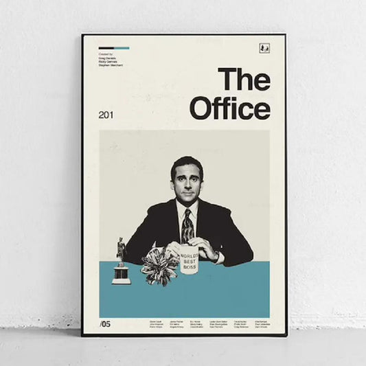 The Office Poster Tv Show Cartoon Wall Art Picture Inspired Quote