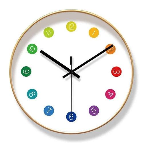 Simple Living Room Clock Nordic Household Modern Punctual Plastic