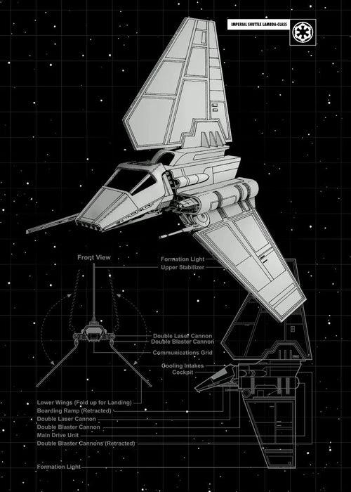 Disney Millennium Falcon Vehicle Schematics Posters and Prints Moive - MaxwellVerBeek.com