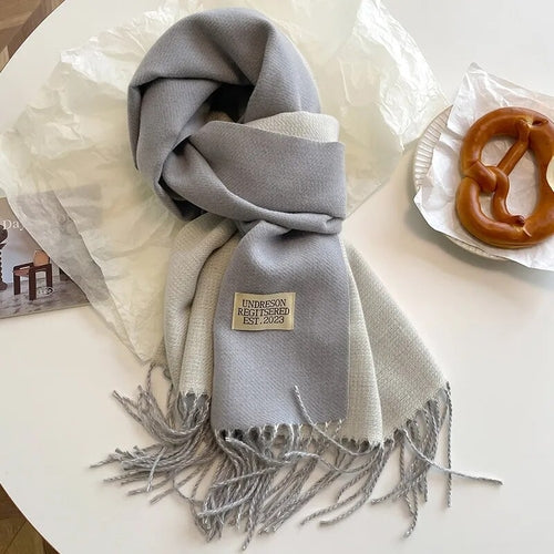 Fashion Solid Cashmere Warm Scarf New Design Pashmina Winter Double