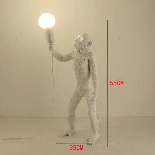 Modern LED Art Monkey Floor Light Resin LED Floor Lamp for Living