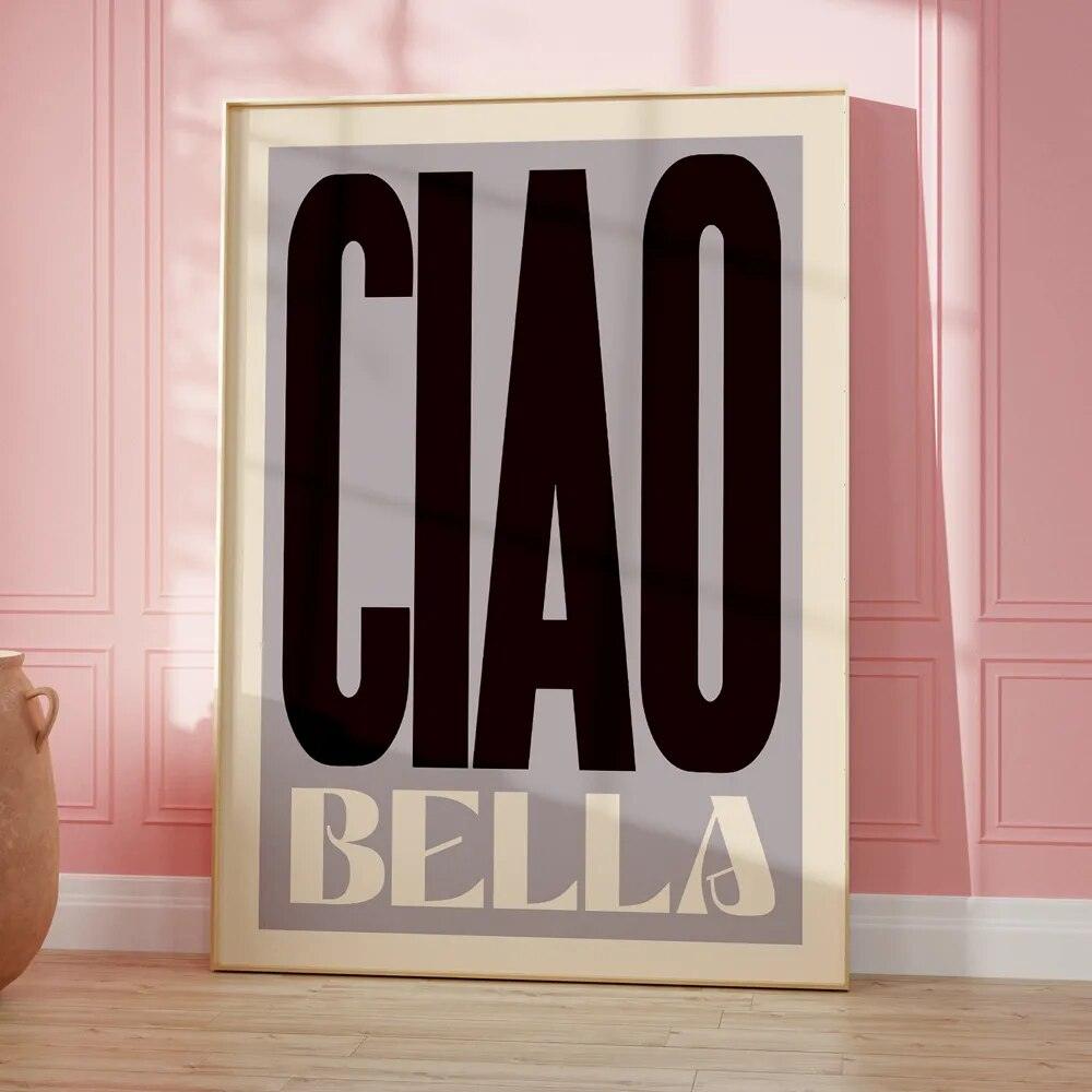 Inspired Ciao Bella Music Lyrics Gig Indie Rock Gift Concert Wall Art