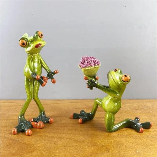 Leggy Maxy Frog Figurines