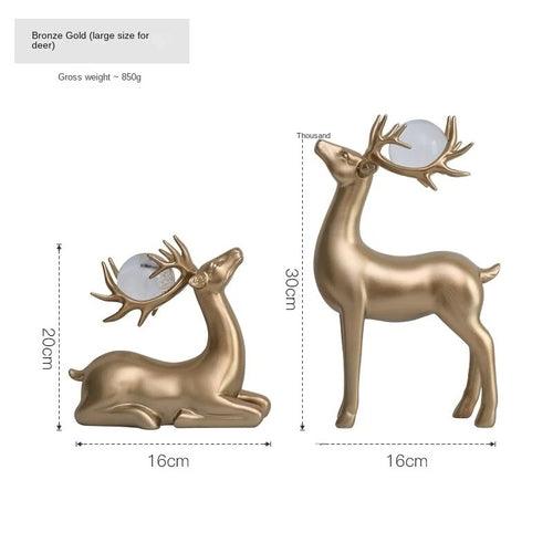 MOMO Crystal Ball Elk Fortune Ornament Scandinavian Modern Light