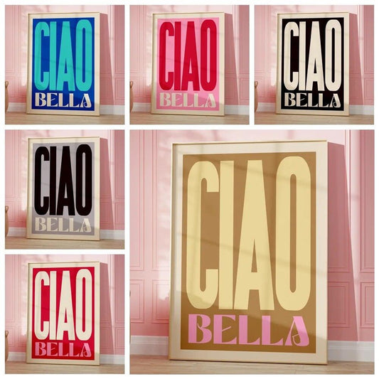 Inspired Ciao Bella Music Lyrics Gig Indie Rock Gift Concert Wall Art