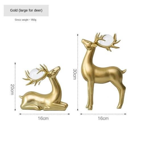 MOMO Crystal Ball Elk Fortune Ornament Scandinavian Modern Light