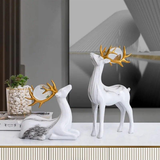 MOMO Crystal Ball Elk Fortune Ornament Scandinavian Modern Light