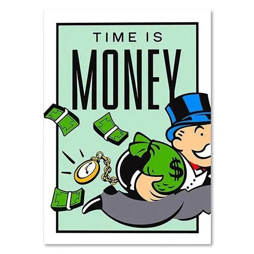 Monopoly Millionaire Dollar Money Poster Figure Motivational Quote