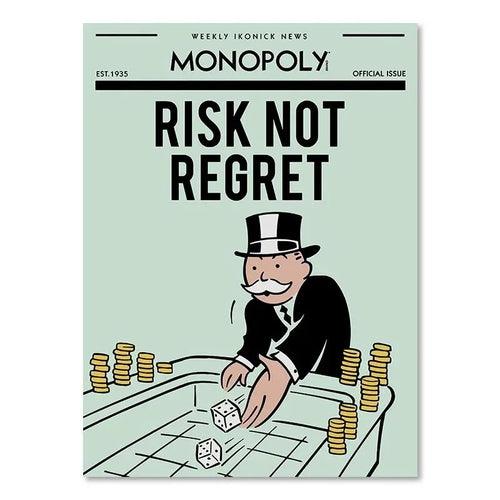 Monopoly Millionaire Dollar Money Poster Figure Motivational Quote