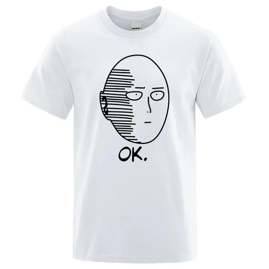 One Punch Man Saitama Sensei Mens T Shirt Fashion Funny Short Sleeve