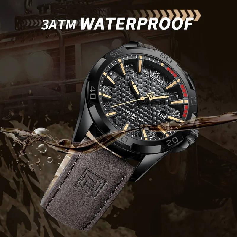 NAVIFORCE Men Casual Sport Military Quartz Calendar Wrist Watch