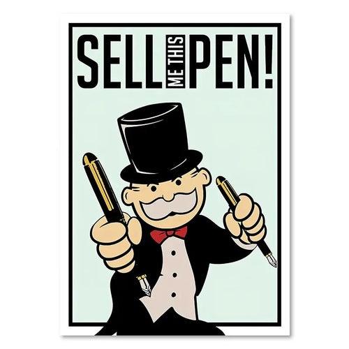 Monopoly Millionaire Dollar Money Poster Figure Motivational Quote