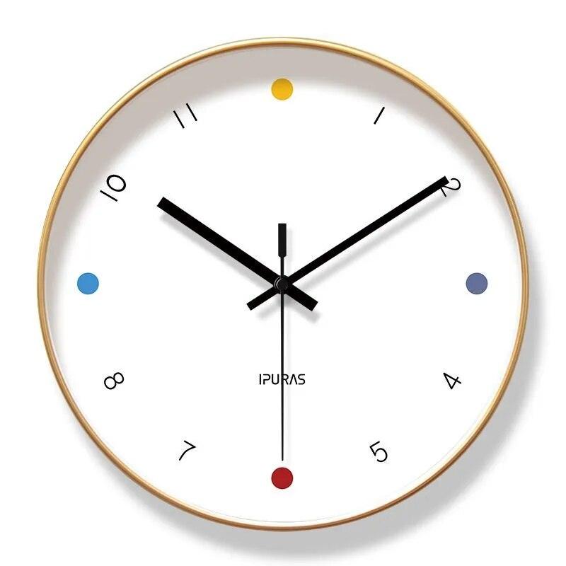 Simple Living Room Clock Nordic Household Modern Punctual Plastic