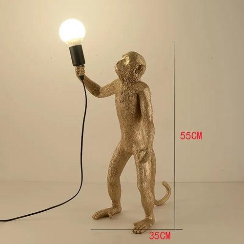 Modern LED Art Monkey Floor Light Resin LED Floor Lamp for Living