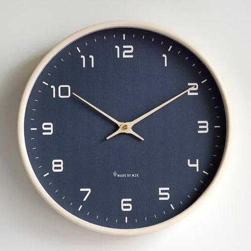 Nordic European Style Wooden Wall Clock Modern Design Nordic Minimalis