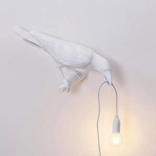 Resin Lucky Bird Crow Wall Lamp Table Lamp Night Light Bedroom Bedside