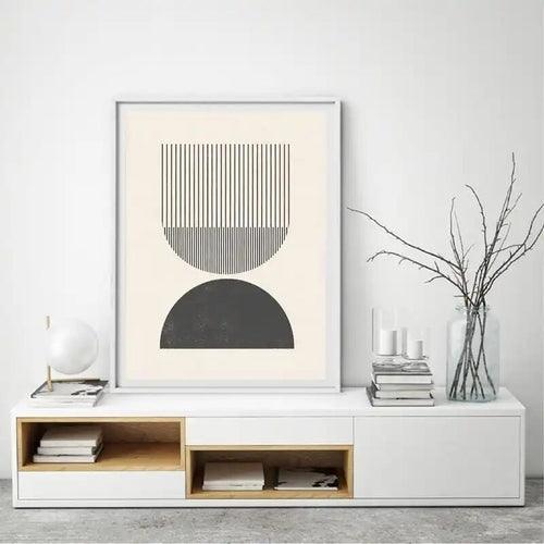 Katrina Stretched Canvas Art Modern Abstract Mid Century Brush