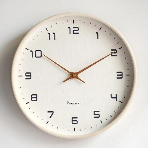 Nordic European Style Wooden Wall Clock Modern Design Nordic Minimalis