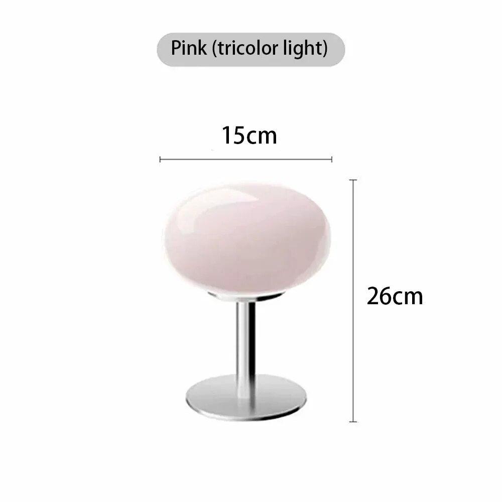 Lollipop Table Lamp Medieval Cream Glass Lamp Living Room Bedroom