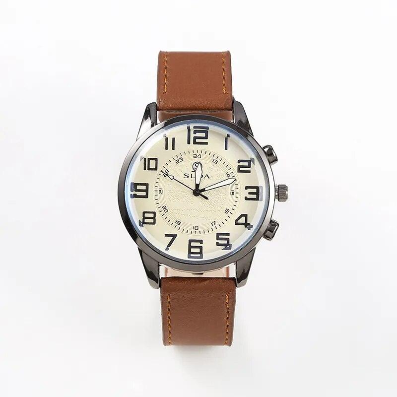 Vintage Men's Watches Classic Simple Business Quartz Watch for Men