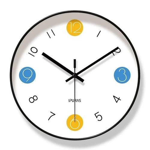 Simple Living Room Clock Nordic Household Modern Punctual Plastic