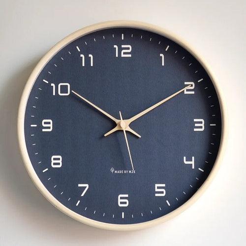 Nordic European Style Wooden Wall Clock Modern Design Nordic Minimalis