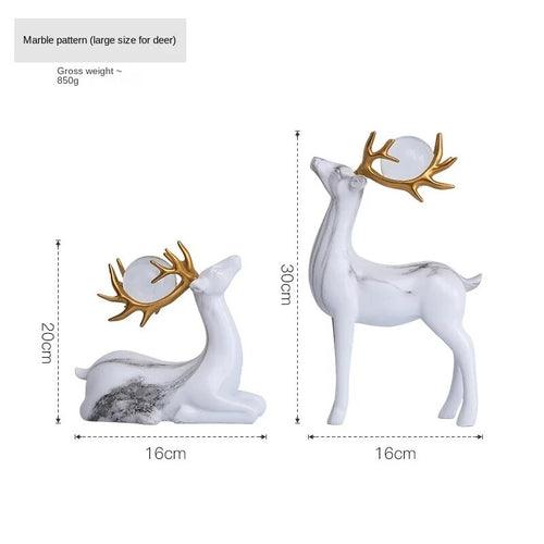 MOMO Crystal Ball Elk Fortune Ornament Scandinavian Modern Light