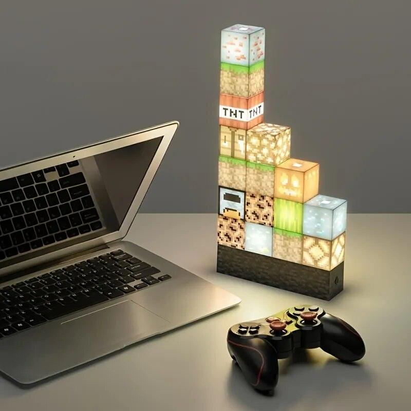 LED Night Light Brownstone Game Room Decoration Desk Lamp Holiday Gift