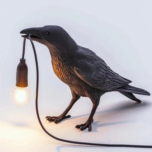 Resin Lucky Bird Crow Wall Lamp Table Lamp Night Light Bedroom Bedside