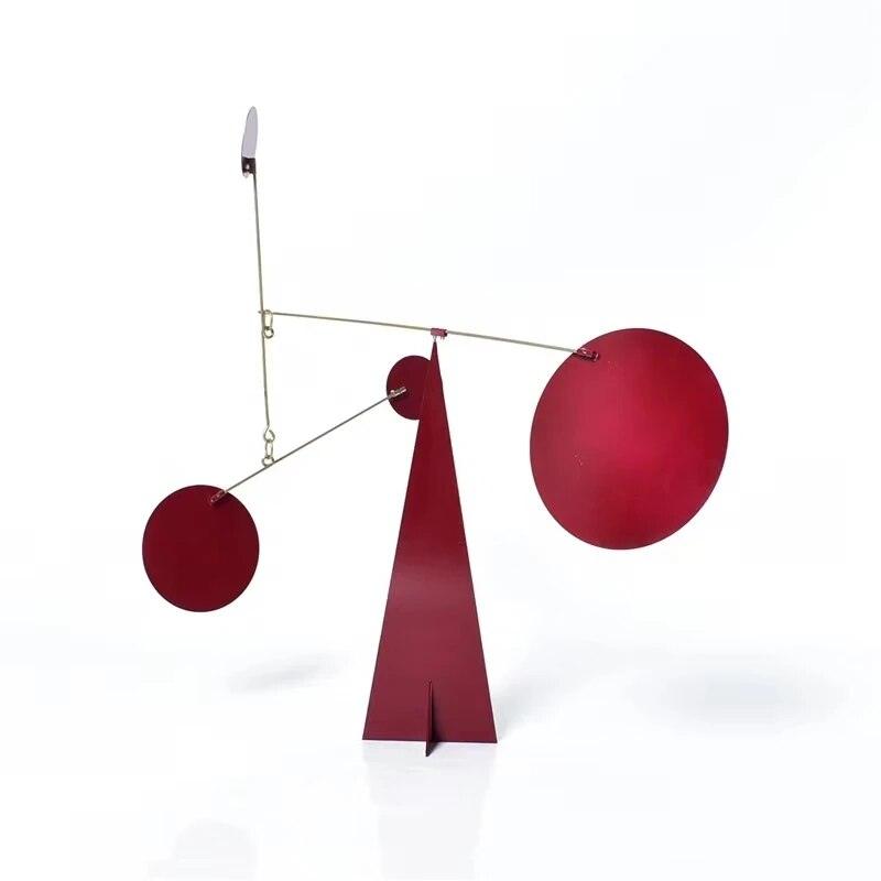 Modern Minimalist Balance Dynamic Geometric Ornaments Morandi Metal Mobile