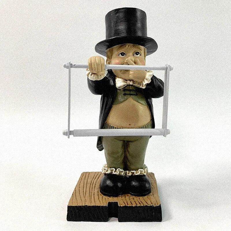 Creative Toilet Paper Holder Statue Funny Decorative Resin Figure Cute - MaxwellVerBeek.com