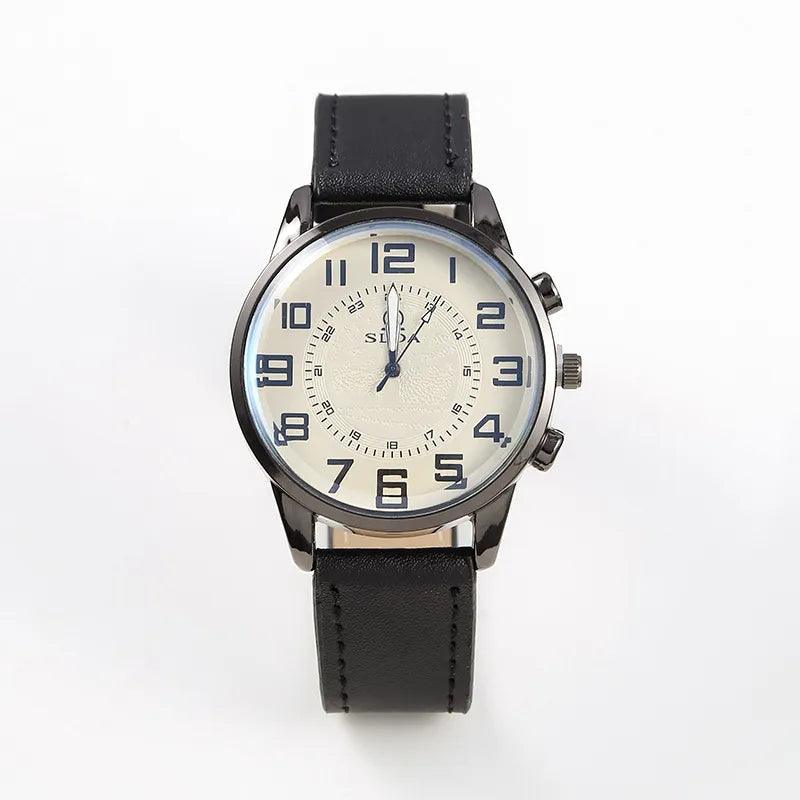 Vintage Men's Watches Classic Simple Business Quartz Watch for Men