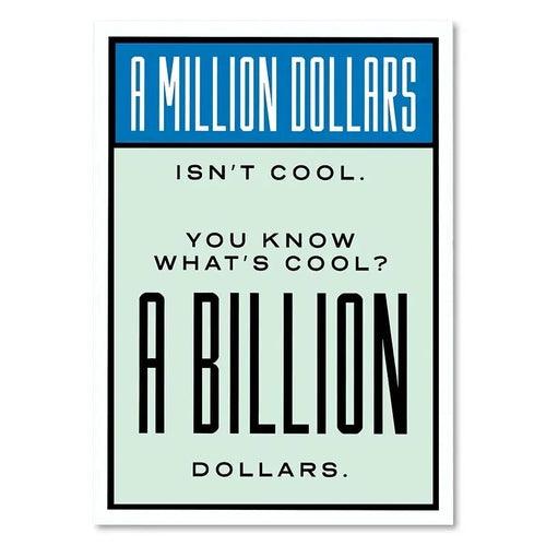 Monopoly Millionaire Dollar Money Poster Figure Motivational Quote