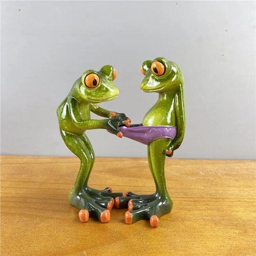 Leggy Maxy Frog Figurines