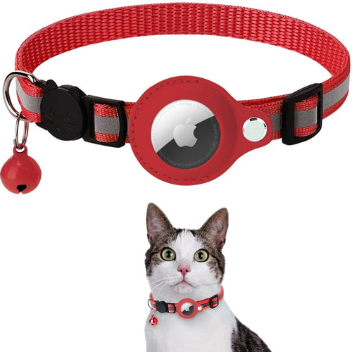 Reflective Airtag Case Collar for Cats and Dogs