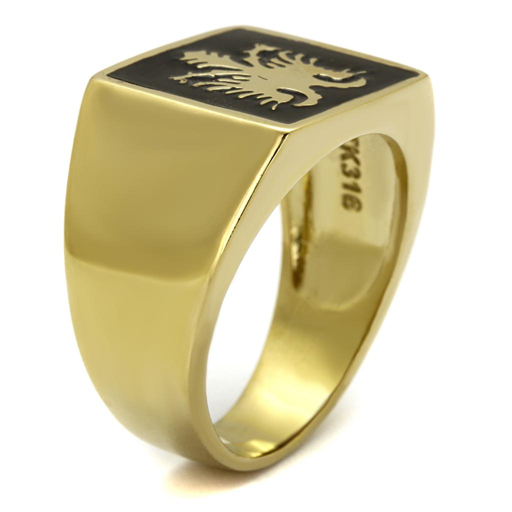 Men Stainless Steel Epoxy Rings TK2373