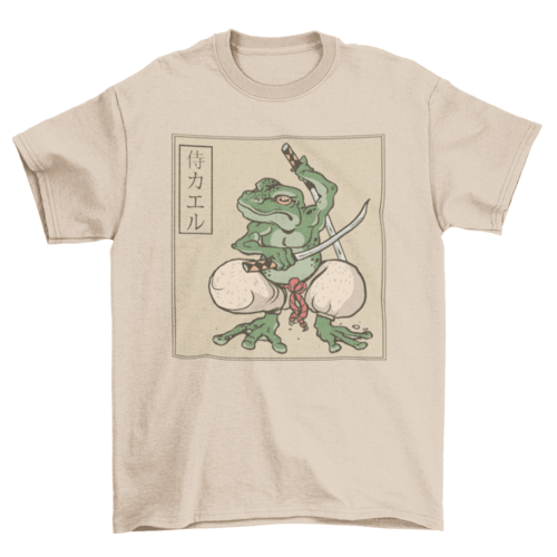 Samurai frog t-shirt