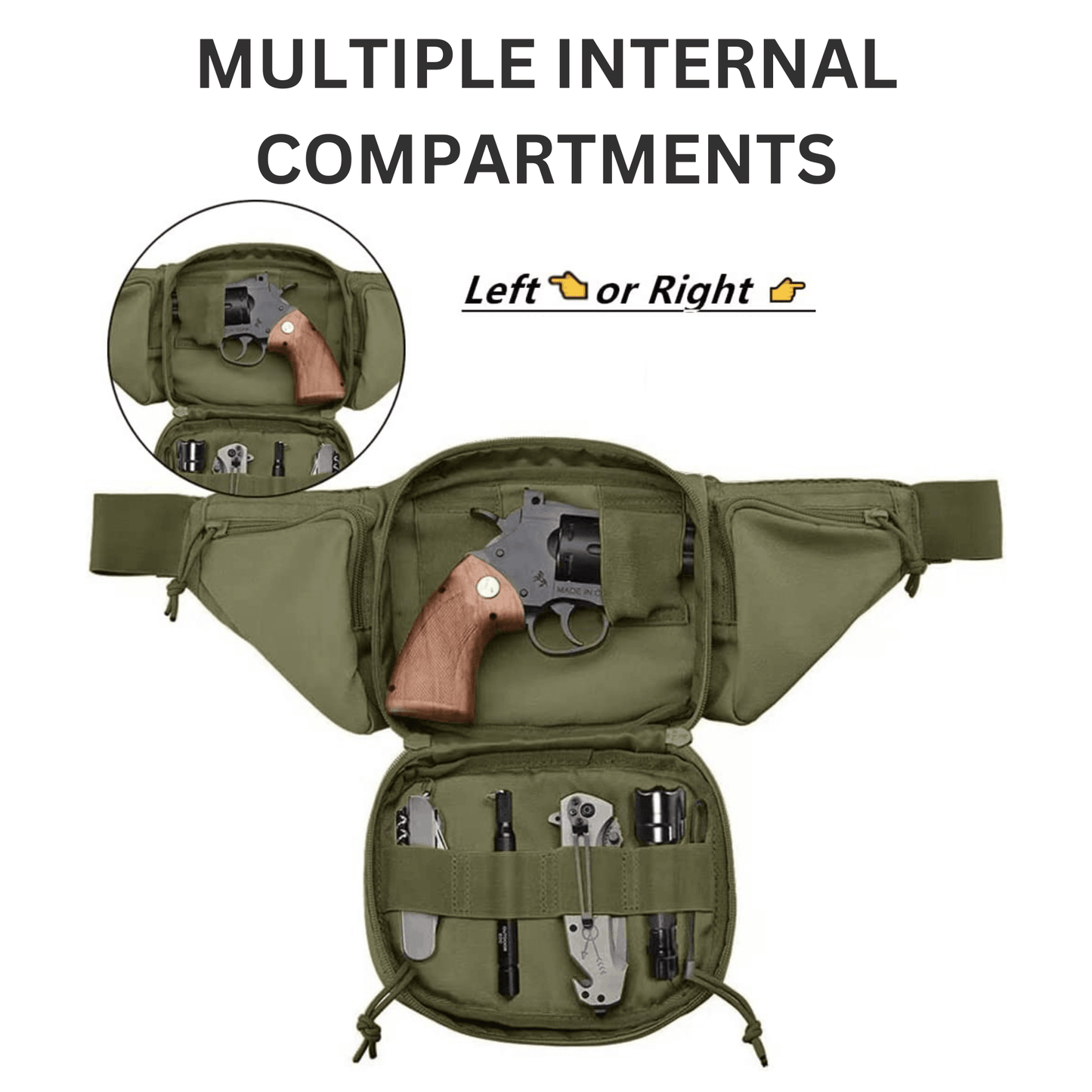 Tactical Waist Bag & MOLLE EDC Pouch For Outdoor Activities