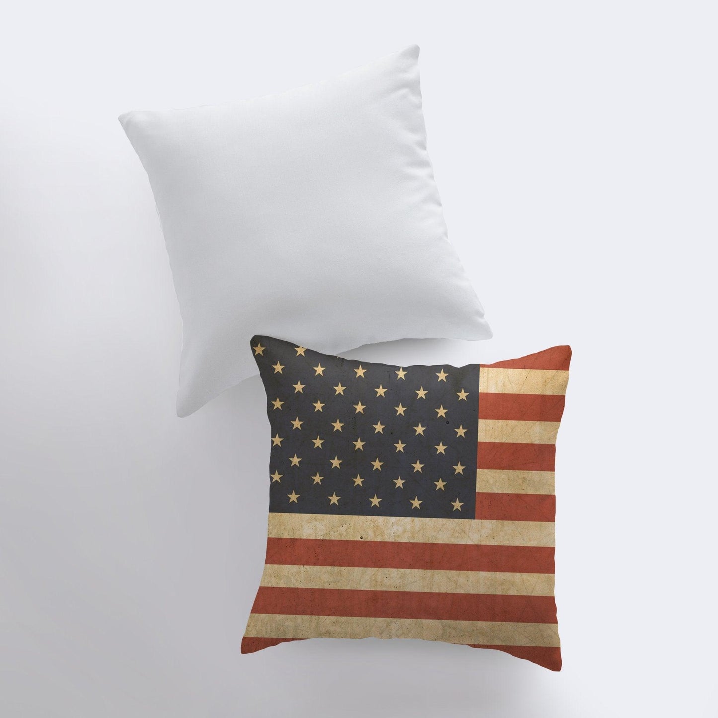 Grunge | American Flag | Pillow Cover | Throw Pillow | Home Decor |