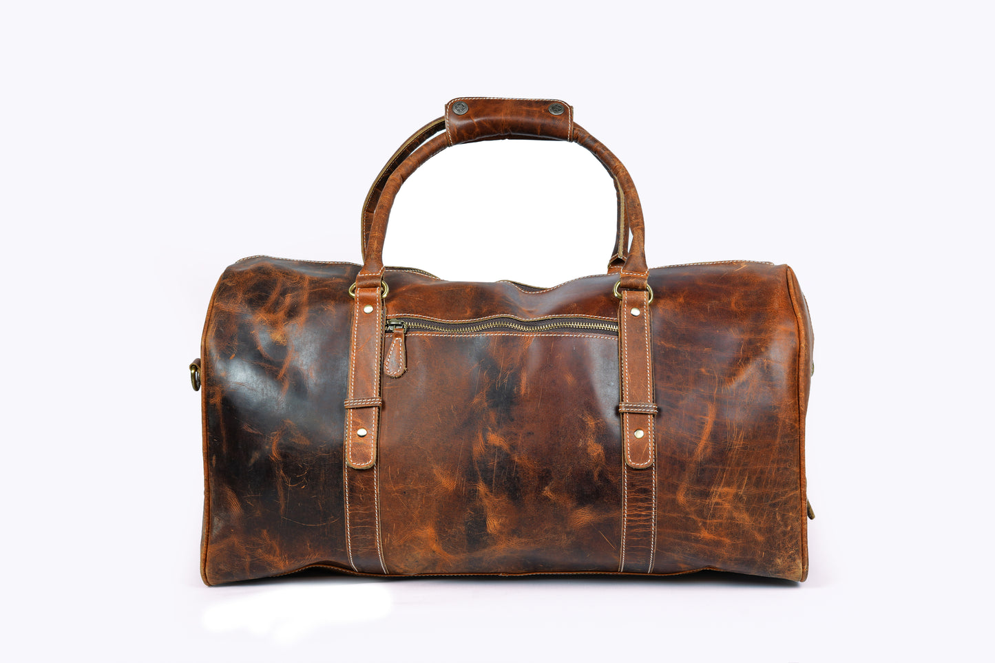 Buffalo Leather Duffle Bag Travel Carry-on Luggage bag.