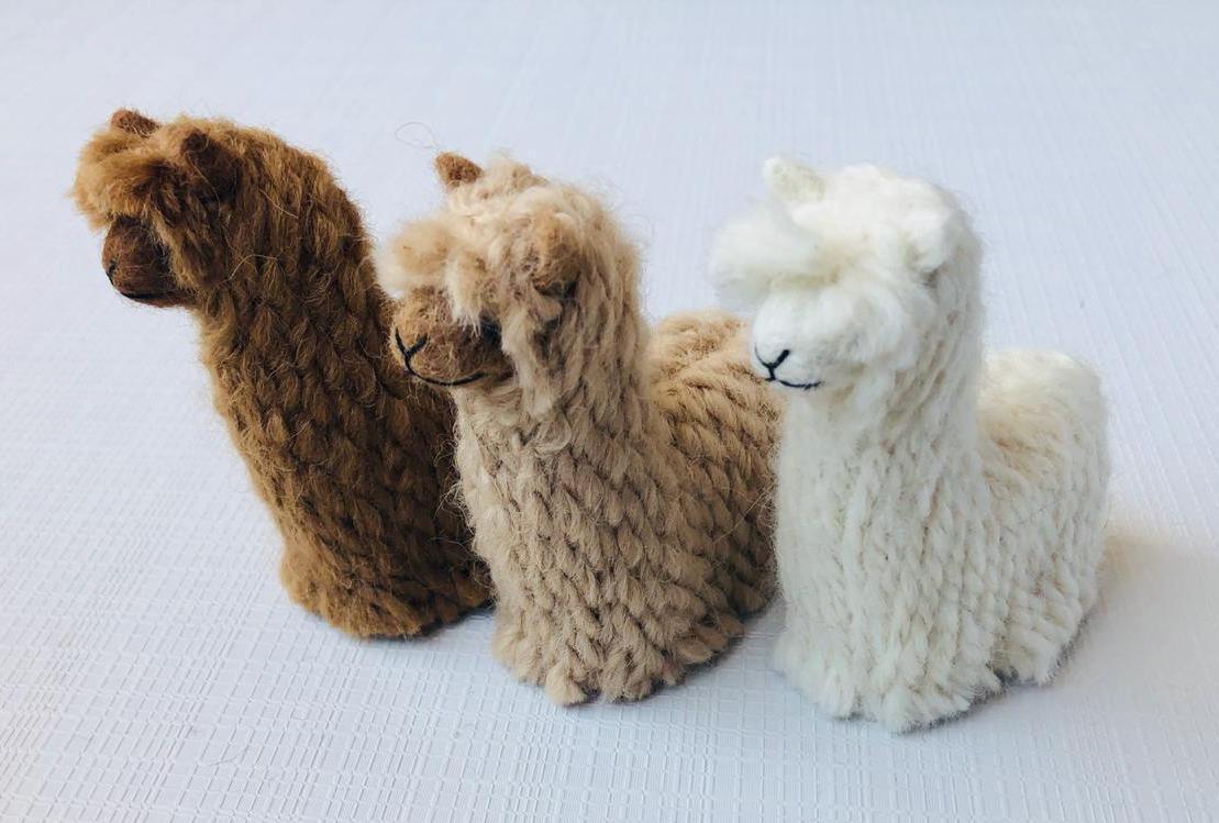 Suri Alpacadorable Hand Made Baby Alpaca Ornaments