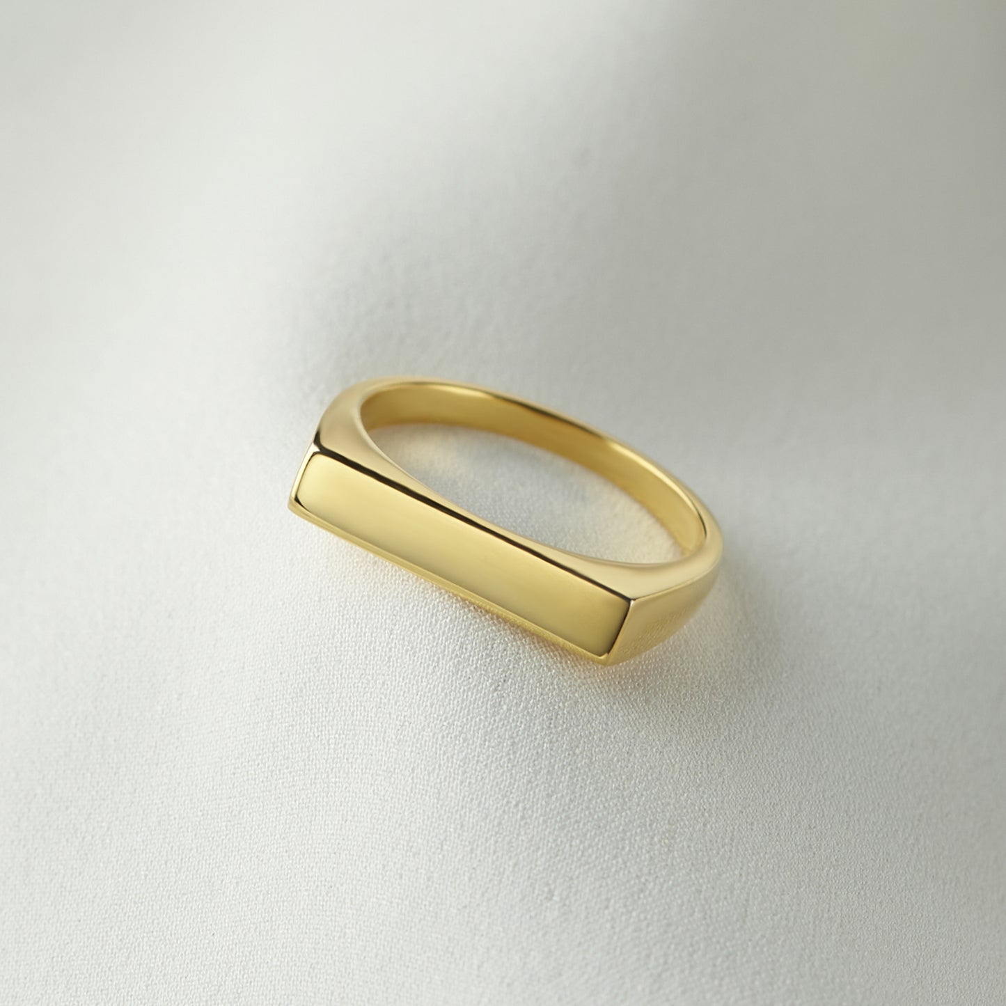 Signet Gold Ring Statement Ring