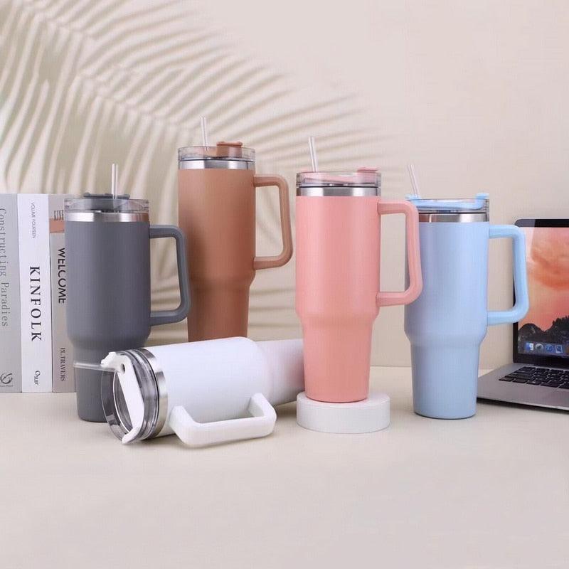 Insulated Tumbler Straw With Handle