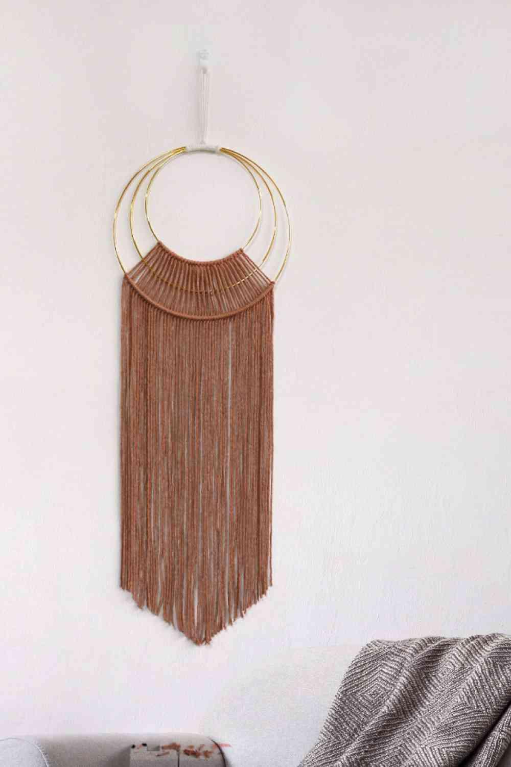 Hoop Fringe Macrame Wall Hanging