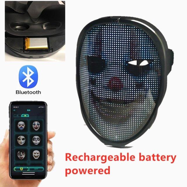 Bluetooth Light Up LED Mask - MaxwellVerBeek.com