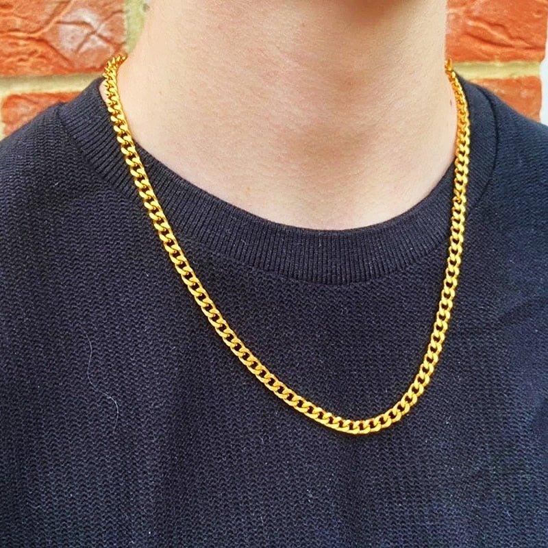 Daily Wearing Cuban Link Chain Choker - MaxwellVerBeek.com