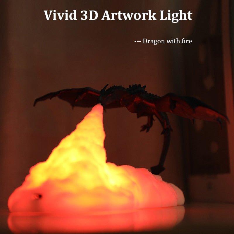 3D Printed Dragon LED Lamp - MaxwellVerBeek.com