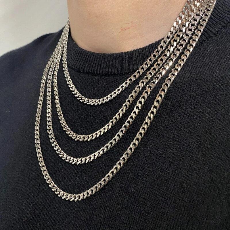 Daily Wearing Cuban Link Chain Choker - MaxwellVerBeek.com