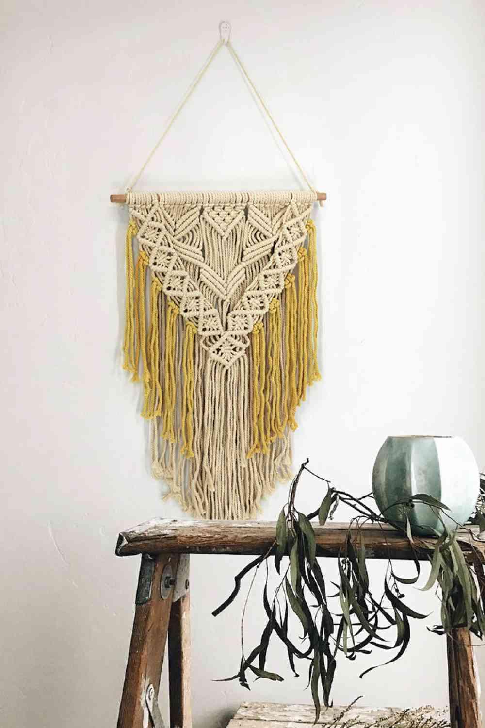 Contrast Fringe Macrame Wall Hanging - MaxwellVerBeek.com