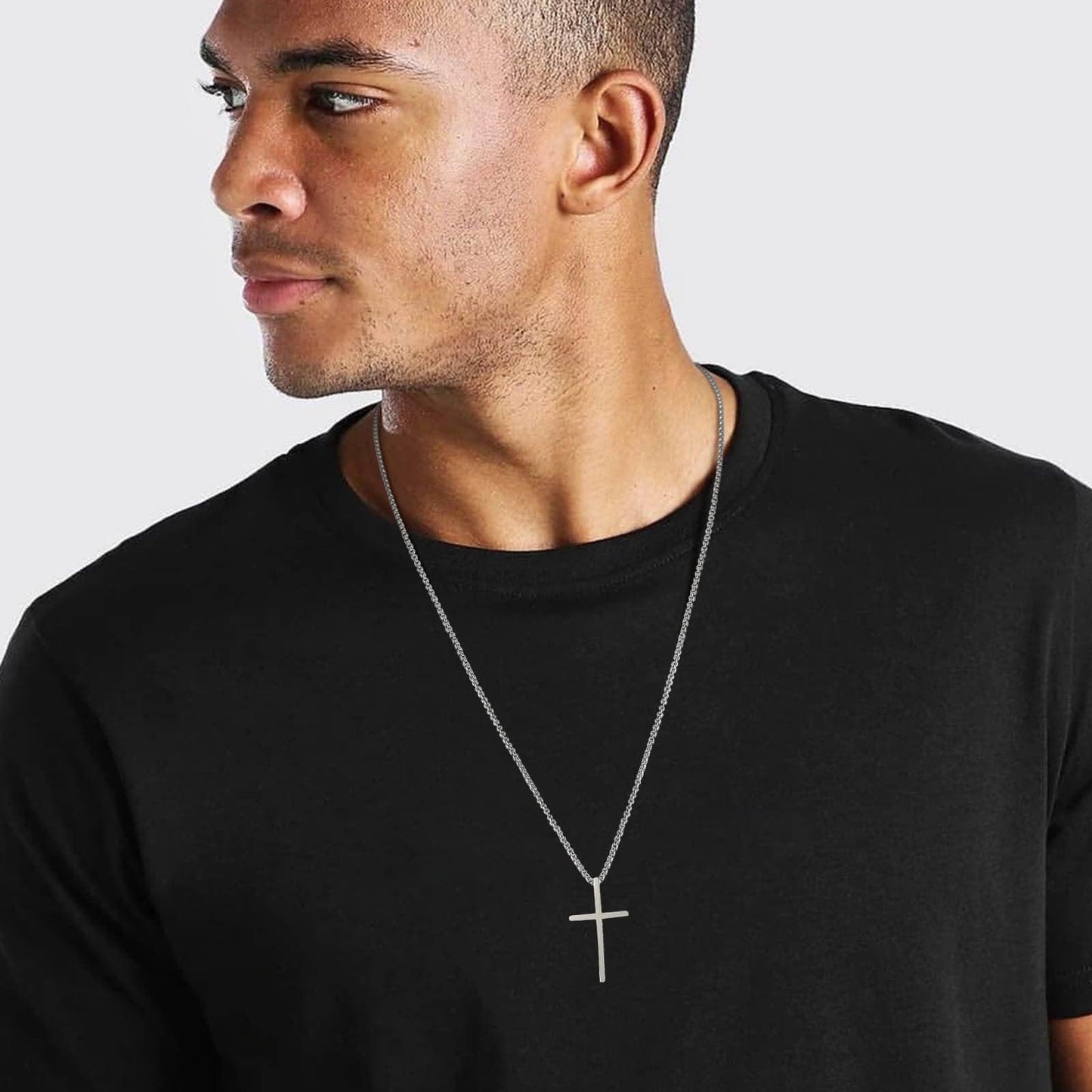 Vnox Men's Cross Necklace